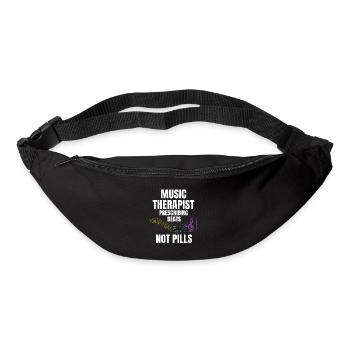 Les musicothérapeutes disent - Sac banane - noir - Devant