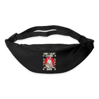 Sorry I Wasn't Listening I Was Thinking About - Bum bag - black - Front