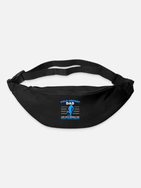Papa de hockey sur gazon comme un père normal Défenseur P - Sac banane - noir