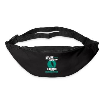 Sports Defender A Woman With A Field Hockey Stick - Bum bag - black - Front