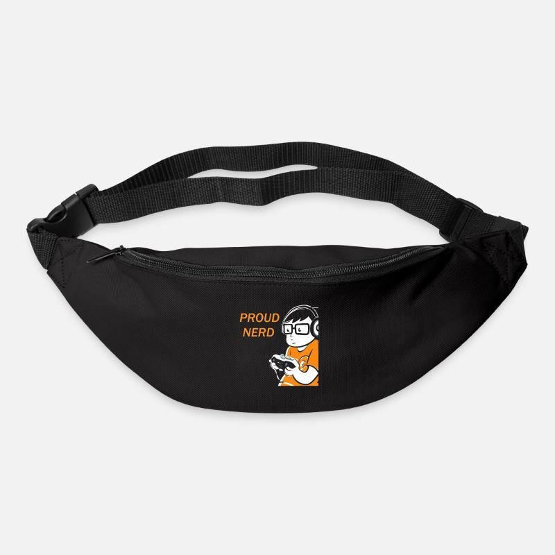 Gambling, Nerd, Nerd - Bum bag - black