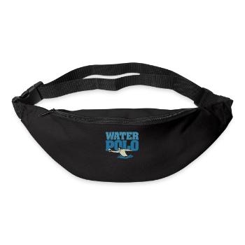 Vintage Wasserball Silhouette Poloer Retro Sport - Gürteltasche - Schwarz - Vorne