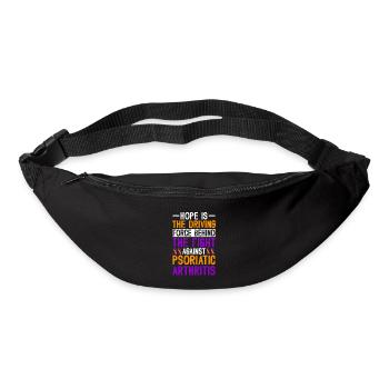 Hope drives the fight against - Bum bag - black - Front