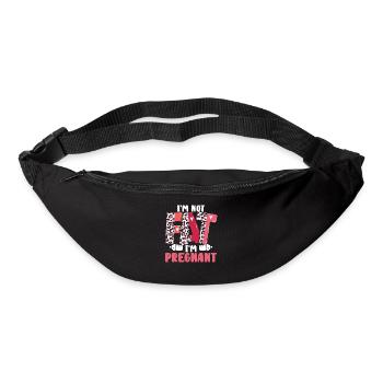 Ich Bin Nicht Dick, Ich Bin Schwanger - Gürteltasche - Schwarz - Vorne