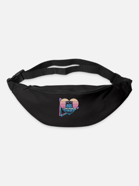 I Love Pickles Cucumber Retro - Bum bag - black
