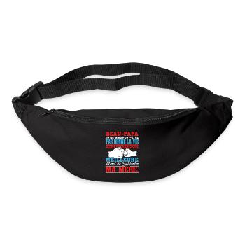 Beau Papa Fête Des Pères Beau Père - Sac banane - noir - Devant