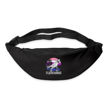 Gender Fluid Pride Flag Dinosaur Trex LGB - Bum bag - black - Front