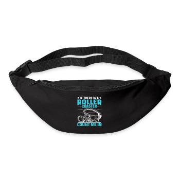 S’il y a des montagnes russes, comptez-moi dans Roller - Sac banane - noir - Devant