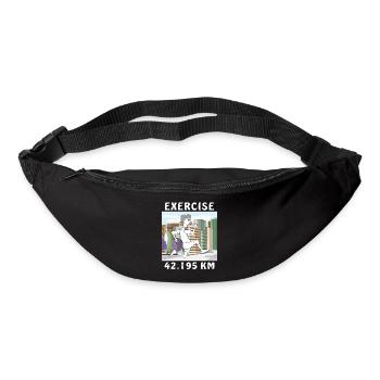 EXERCISE RUNNER - Bum bag - black - Front