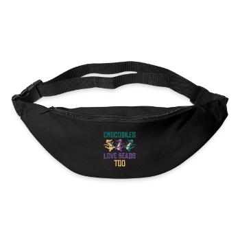 Mardi Gras Carnival Crocodile Beads Wildlife - Bum bag - black - Front