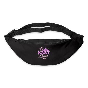 Go karting karting kart driver queen - Bum bag - black - Front