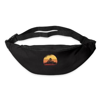 Go Kart Kartfahren Kartfahrer - Gürteltasche - Schwarz - Vorne
