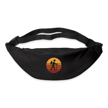 Wandern Hiking Geschenk Sprüche - Gürteltasche - Schwarz - Vorne