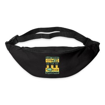 Hard Harder Gardener Horticulture Allotment Garden - Bum bag - black - Front