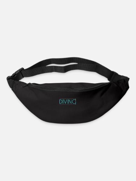 Lettrage de plongée - Sac banane - noir