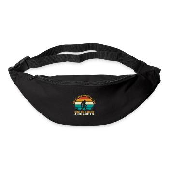 Tous ceux qui errent ne sont pas perdus que certains recherchent - Sac banane - noir - Devant