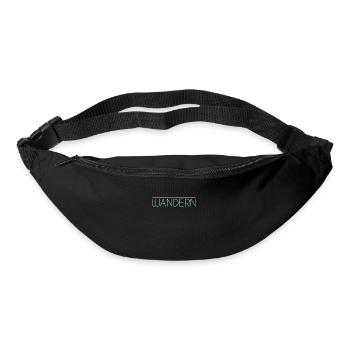 Wandern Schriftzug - Gürteltasche - Schwarz - Vorne