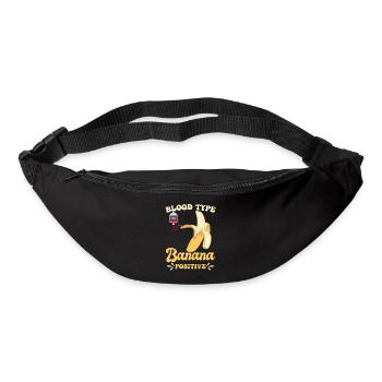 Groupe sanguin Banane positive - Sac banane - noir - Devant