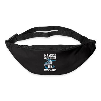Mosasaurus Dinosaur - Bum bag - black - Front