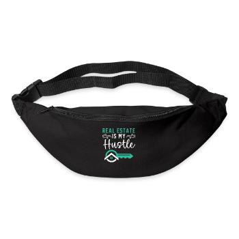 Real estate is my business house real estate agent - Bum bag - black - Front