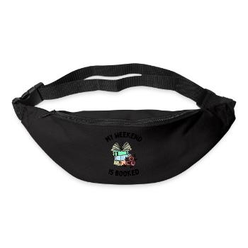 My Weekend is Booked Funny Bookworm People - Bum bag - black - Front