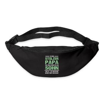 Stolzer Vater Fantastischen Sohn Vatertag - Gürteltasche - Schwarz - Vorne