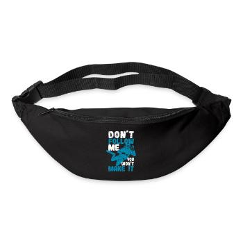 Ne me suivez pas, vous n’en ferez pas une drôle de plongée - Sac banane - noir - Devant