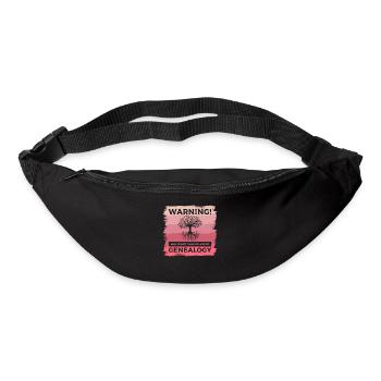 Warning May Start Talking About Genealogy - Bum bag - black - Front