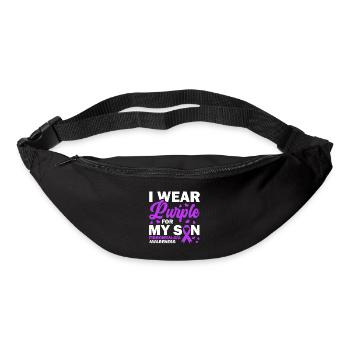 Fibromyalgia Awareness I wear purple for - Bum bag - black - Front
