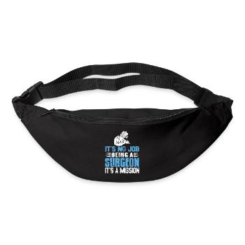 It's No Job Being A Surgeon It's A Mission Retro - Gürteltasche - Schwarz - Vorne