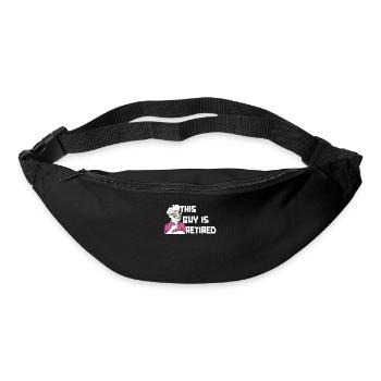 Pension de retraité drôle ce gars est à la retraite - Sac banane - noir - Devant