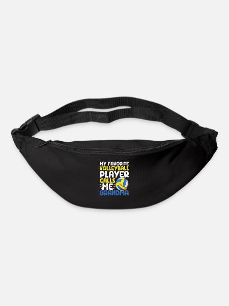 Mein Lieblings-Volleyballspieler nennt mich Oma - Gürteltasche - Schwarz
