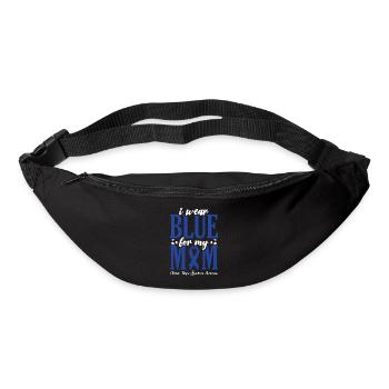 Je porte du bleu pour ma mère - prise de conscience de - Sac banane - noir - Devant