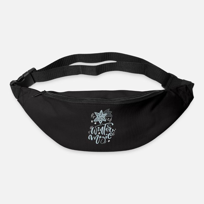 Winter Design, Winter Magic Winter Motiv mit Stern - Gürteltasche - Schwarz