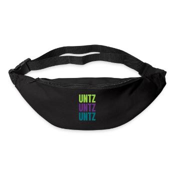 Unzt Unzt Untz Techno Musik Festival Outfit - Gürteltasche - Schwarz - Vorne