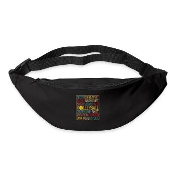 Volleyball-Liebhaber Worte lustig Team Sport Spiel - Gürteltasche - Schwarz - Vorne