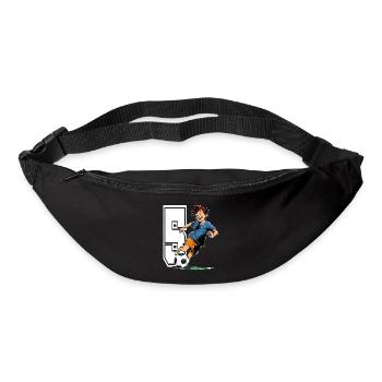 Football Birthday - 5 years old Boy - 5. - Bum bag - black - Front