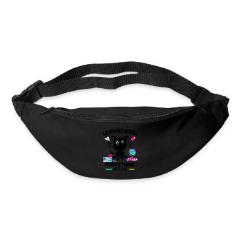 Last day of school, I survived School - Bum bag - black - Front