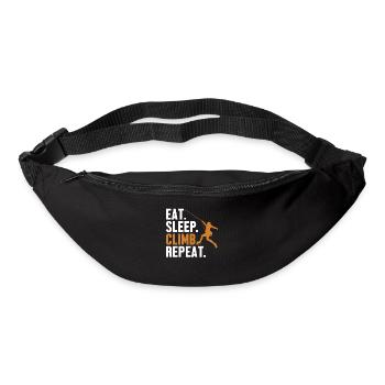 Eat Sleep Climb Repeat Alpinklettern - Gürteltasche - Schwarz - Vorne