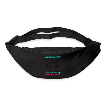 Math Formulas Joke, Funny Physics Quotes - Bum bag - black - Front