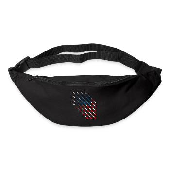4. Juli Patriotische Hemden für Mem - USA - Gürteltasche - Schwarz - Vorne
