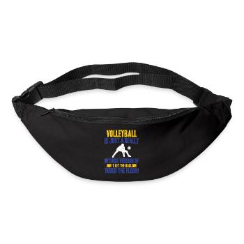 Volleyball Ist Einfach Eine Sehr Intensive Version - Gürteltasche - Schwarz - Vorne