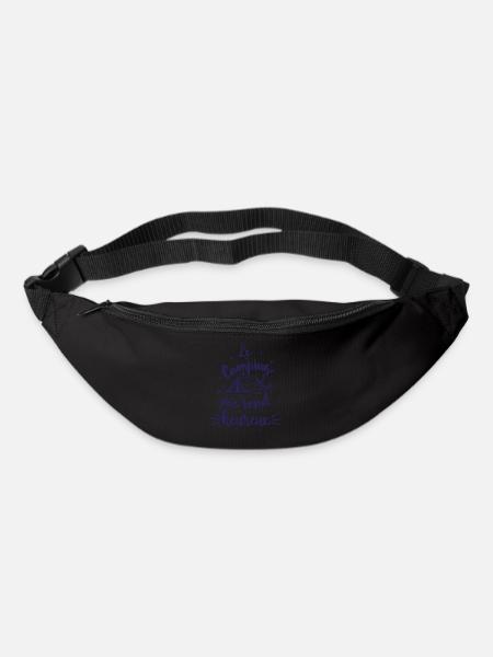 Le Camping Me Rend Heureux - Sac banane - noir