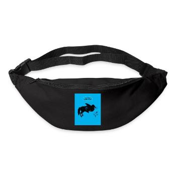 HEY MÄDCHEN, WILLST DU SCHWIMMEN? - Gürteltasche - Schwarz - Vorne