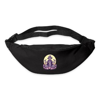Kawaii Pastel Goth Niedlicher Witchy Death - Gürteltasche - Schwarz - Vorne