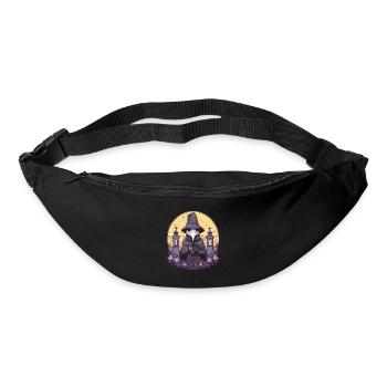 Pastell Goth Niedlicher Gruseliger Pestdoktor - Gürteltasche - Schwarz - Vorne