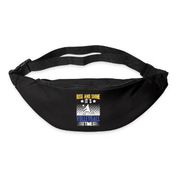 Kleiner Bruder Größter Fan - Volleyball - Gürteltasche - Schwarz - Vorne