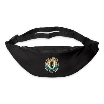 Microbiologiste 10% humain 90% bactéries Microbiologie - Sac banane - noir - Devant