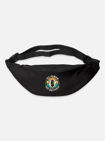 Microbiologiste 10% humain 90% bactéries Microbiologie - Sac banane - noir
