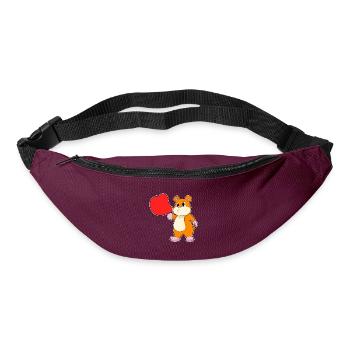 Bulles de savon pour hamster - Sac banane - bordeaux  - Devant
